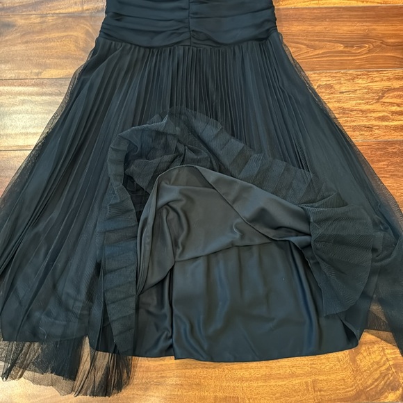 Vintage Betsey Johnson Black Tulle Dress, Midi, Pleated, Size 8, EUC! Hoco!! - Picture 10 of 11
